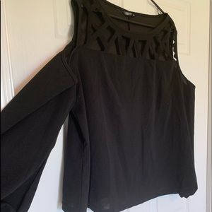 SHEIN Curve Cutout Blouse